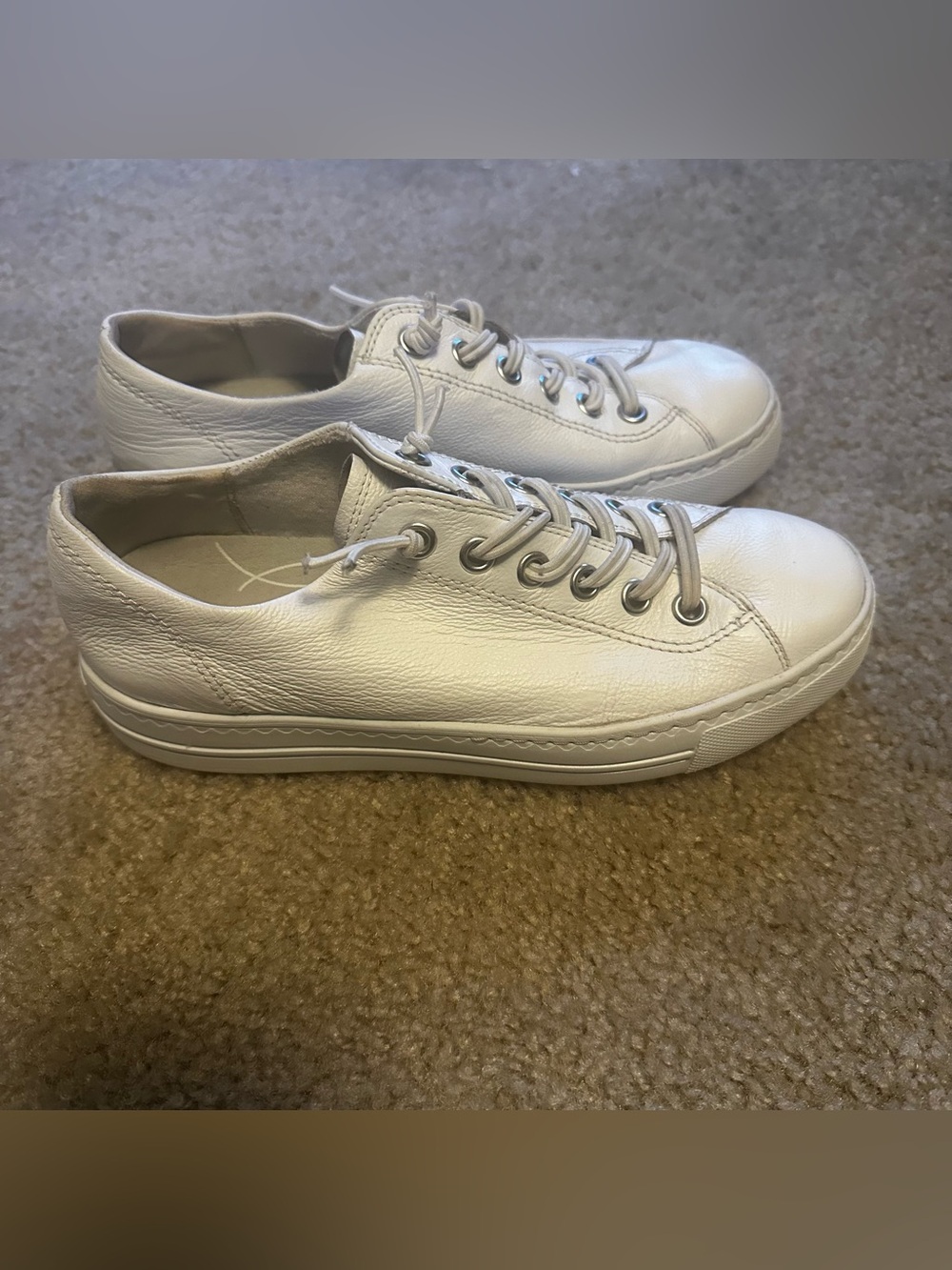 Paul Green Hadley Womens Size 7 US Platform Sneaker Shoes White/Silver (4.5 UK) - Picture 3 of 12